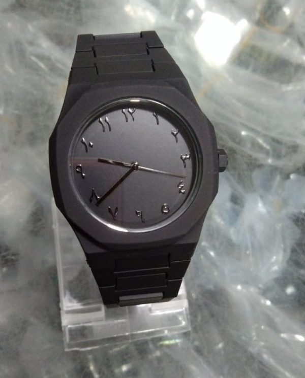 Black Aura Quartz Watch – Lightweight Design, Butterfly Lock, Premium Quality & Finish – Best Quality Analog Watch For Boys – Watch For Men | Black Color Watch – With Random Box